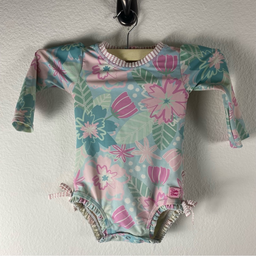 Ruffle Butts Girls 12-18 months Swimsuit Bathing Suit One Piece rash guard